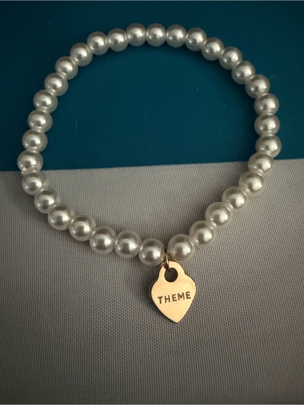 Three Pearl Bead Bracelet Set with Cream Rose Accent - Picture 5 of 6